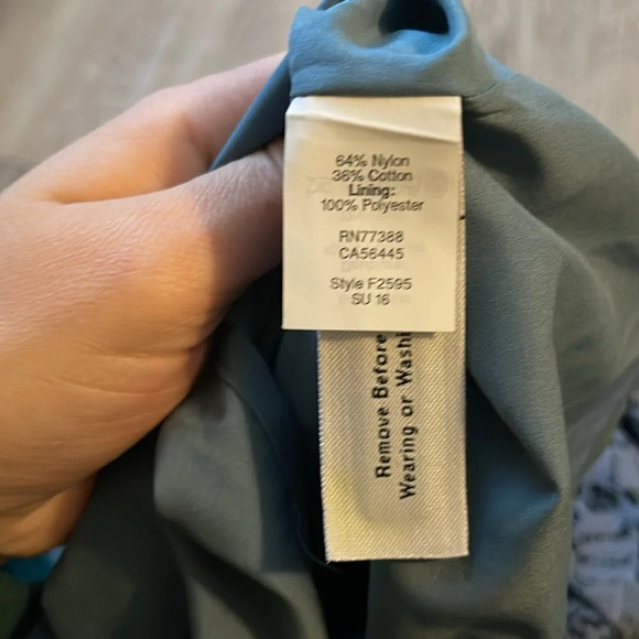 NWT new Madewell Lace feminine Flutter-Sleeve Dress in dusty Blue size 2 - Picture 11 of 11